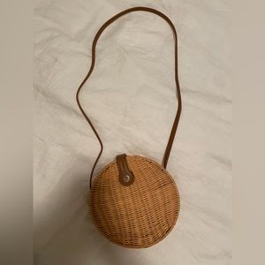 Straw bag cross body